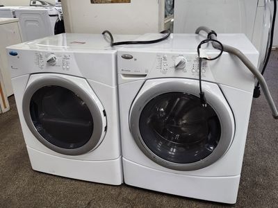 GREAT WHIRLPOOL DUET FRONTLOAD WASHER AND ELECTRIC DRYER SET! W-WARRANTY
