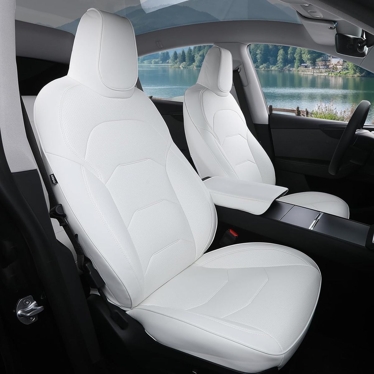 NEW Tesla Model Y Juniper Seat Covers 2025+(NOT for 2026 Standard RWD/AWD) Full Coverage Nappa Leather Interior Full Set