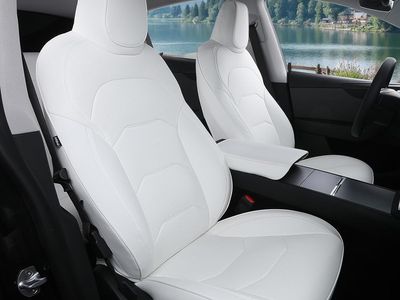 NEW Tesla Model Y Juniper Seat Covers 2025+(NOT for 2026 Standard RWD/AWD) Full Coverage Nappa Leather Interior Full Set