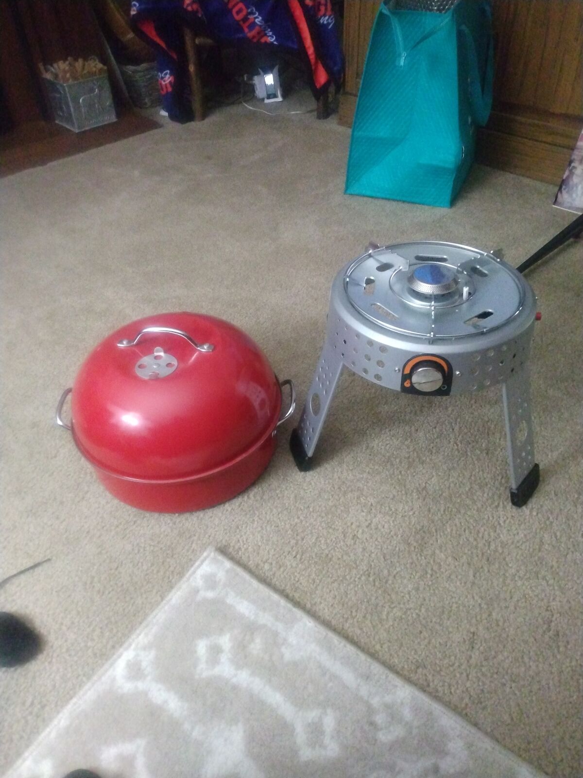 Stok propane cooker with stove/grill