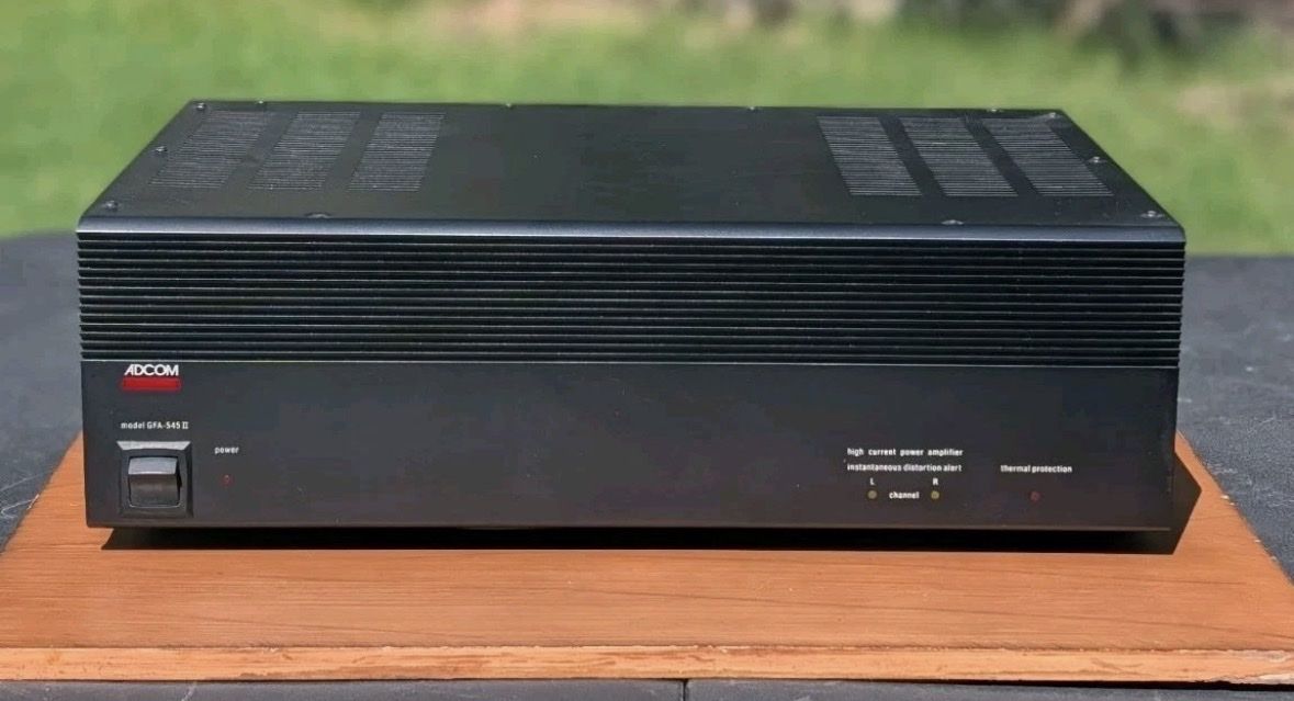 Adcom GFA-545 II Stereo Power Amplifier - 100W/Ch High-Current Design, Vintage Audiophile
