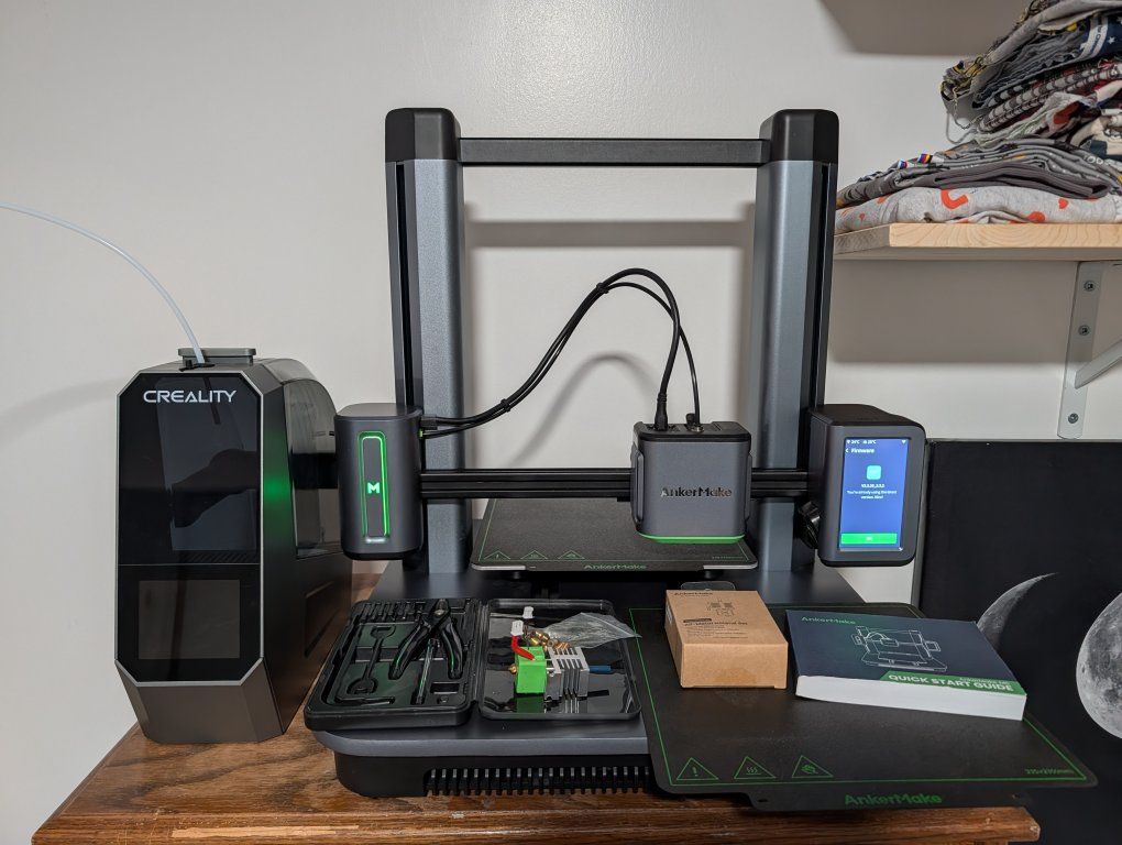 AnkerMake M5 3D Printer with Creality Filament Dryer and Accessories