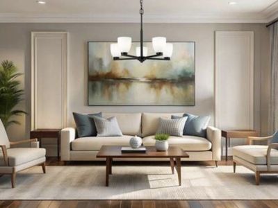 Naya 5 light Matte Black Chandelier for Indoor Use Retail $420