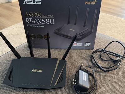 ASUS RT-AX58U AX3000 Dual Band Smart WiFi 6 Router