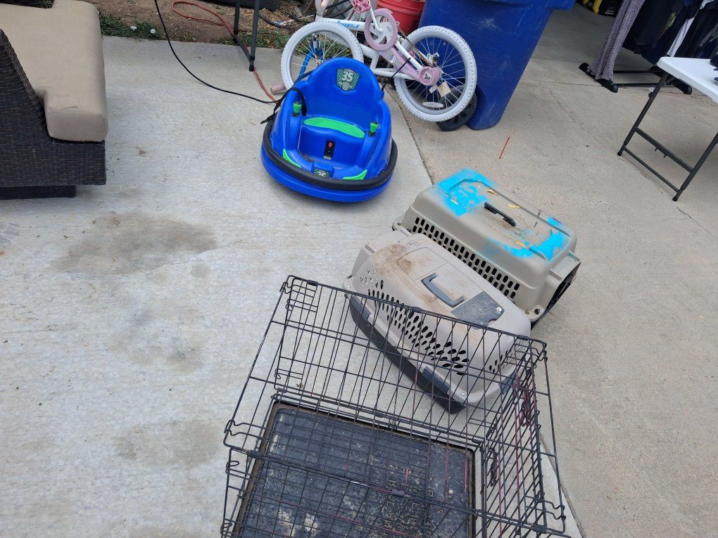 Various Items - Snow Blower, Weed Trimmer, Air Compressor, Craft Cutter, Pet Crates, Furniture, and More