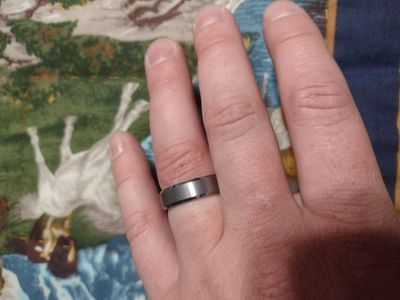 Tungsten Carbide Men's Wedding Band Ring - Size 9