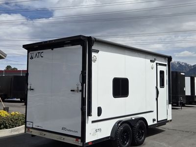 7x16 / 7.5x16 Sto 450 Toy Hauler Travel Trailer Enclosed All Aluminum, A/C ATC Trailers 2026