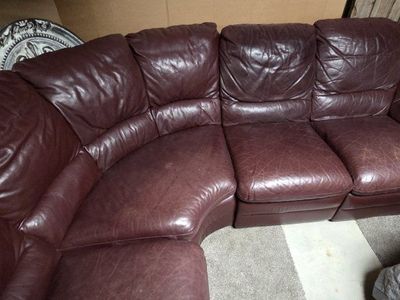 Italian ALL Leather Couch by Natuzzi