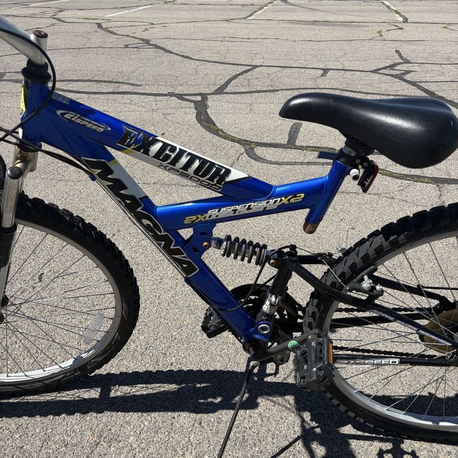 Magna Excitur XP5000 Full Suspension Mountain Bike Blue