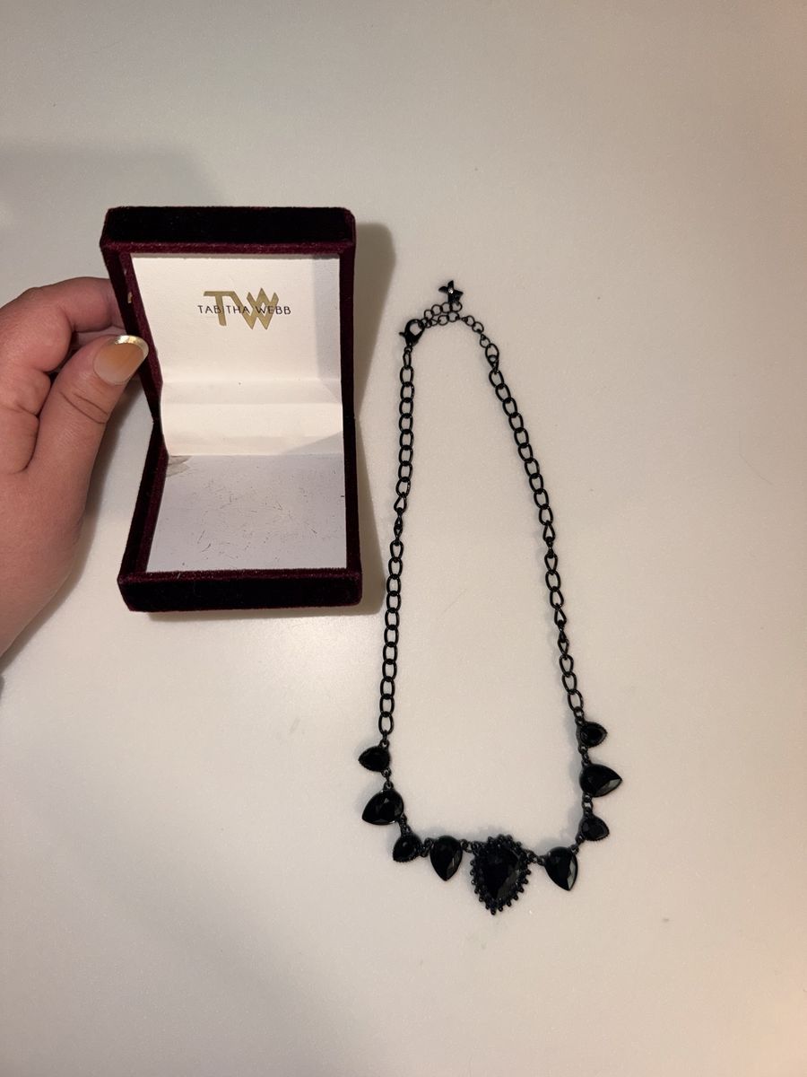 Tabitha Webb Black Stone Necklace