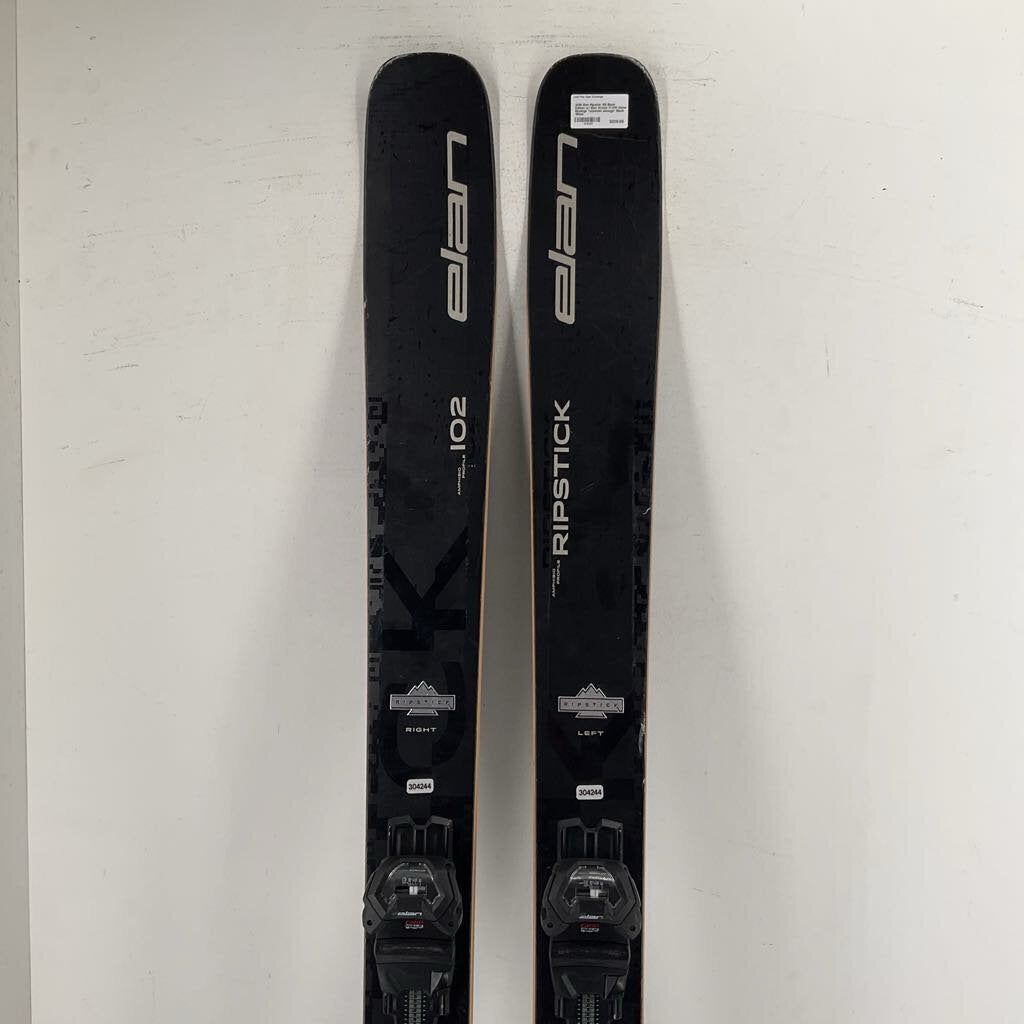 2026 Elan Ripstick 102 Black Edition w/ Elan Attack 11 GW Demo Bindings *topsheet damage*
