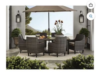 Members Mark 7 Piece Athena Dining Set Patio Furniture
