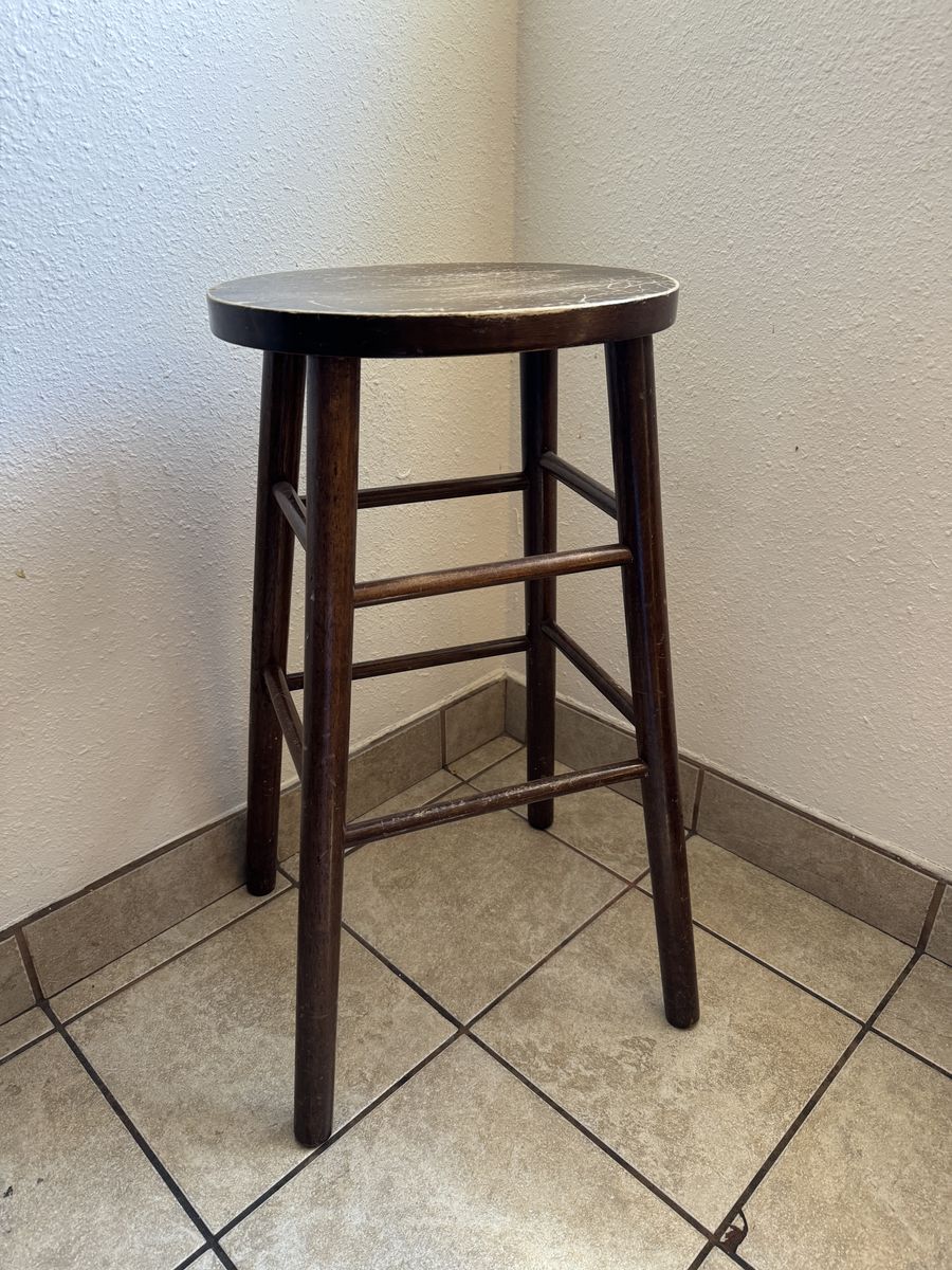 solid wood barstool