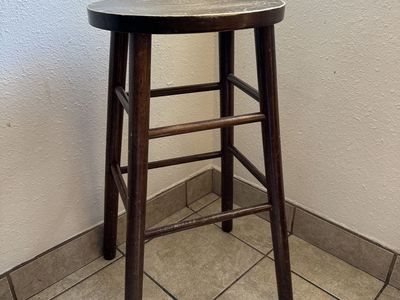 solid wood barstool