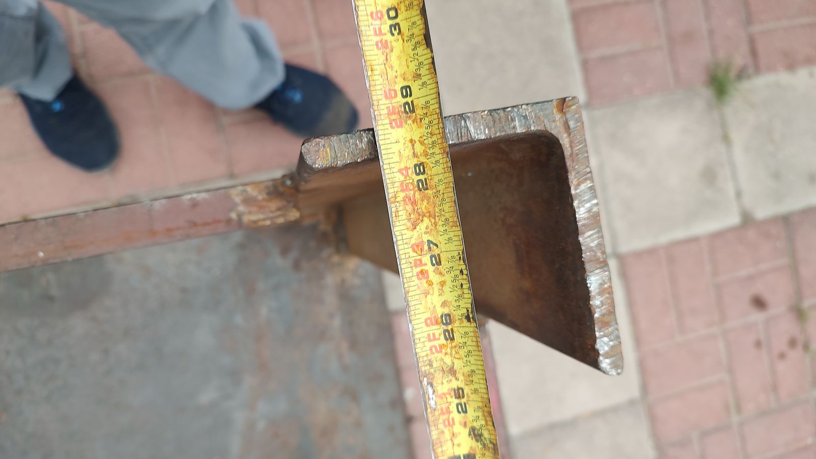 Heavy duty metal shop table