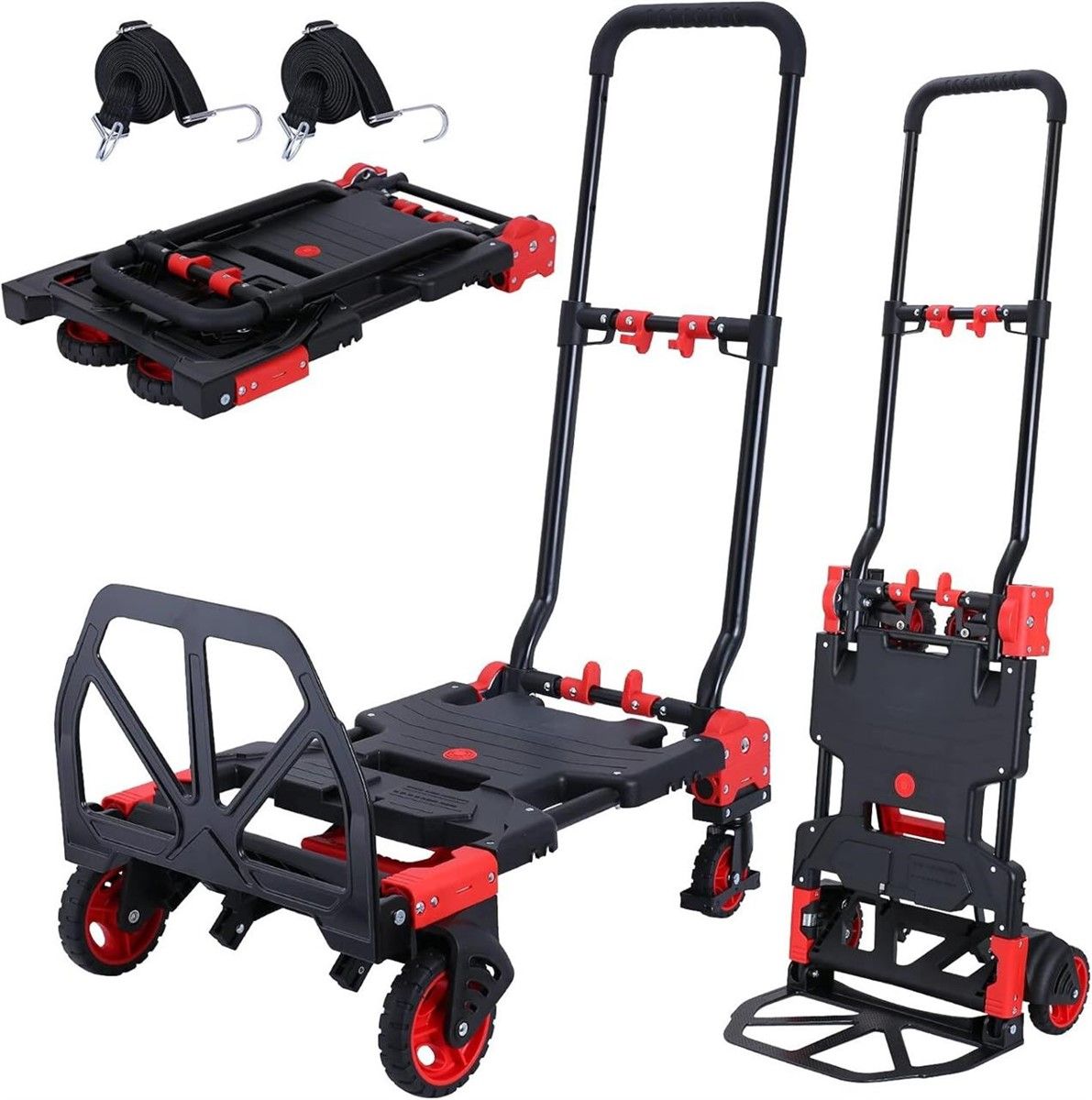 2-in-1 Folding Hand Truck Dolly 330LB (NEW - open box)