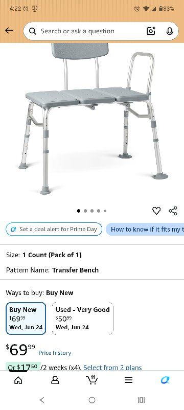 medline transfer bench