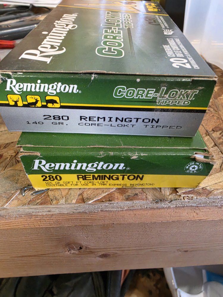 Remington Core-Lokt Tipped .280 Remington 140 gr. and 165 gr. Rifle Ammunition