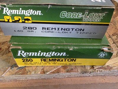 Remington Core-Lokt Tipped .280 Remington 140 gr. and 165 gr. Rifle Ammunition