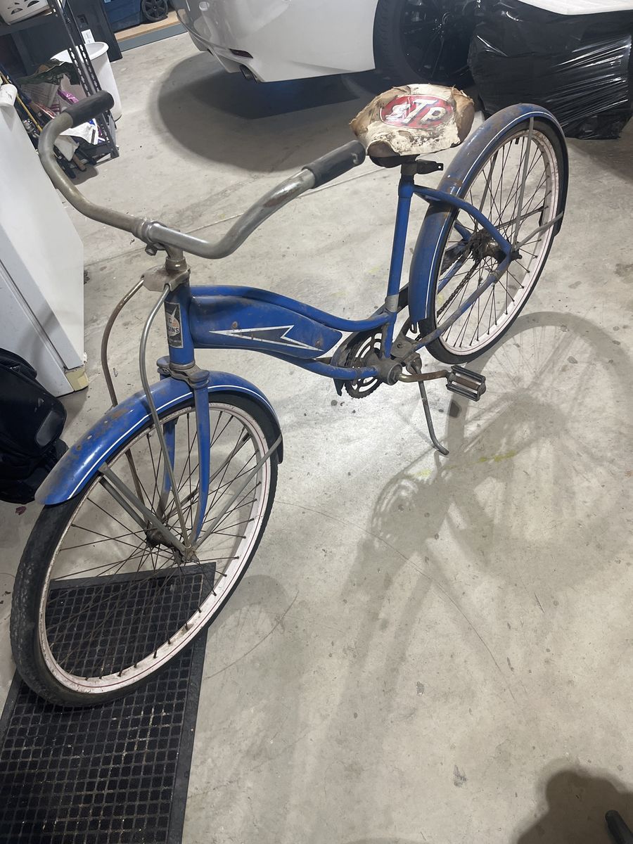 J.C. Higgins Vintage Cruiser Bicycle (Sears Roebuck Co.) - 1940s/50s Blue Classic Bike