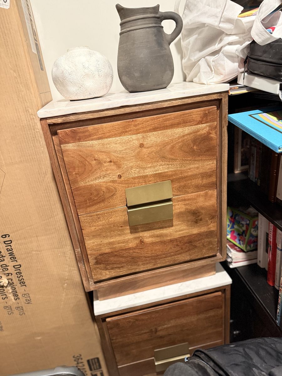 2 Marbel Top Night Stands -
