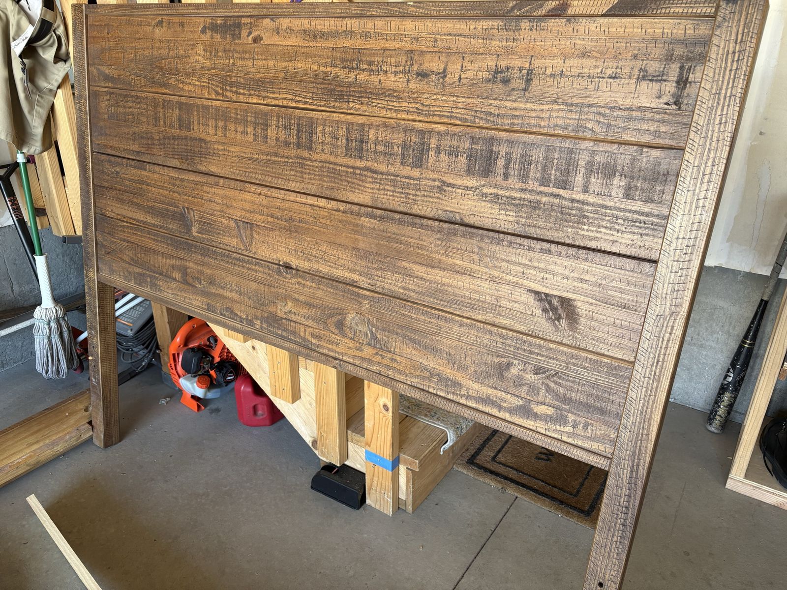 Queen size bed frame.