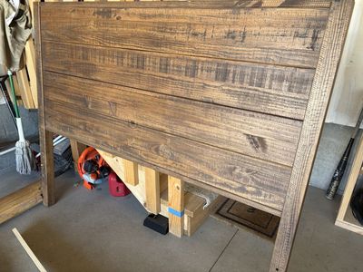 Queen size bed frame.