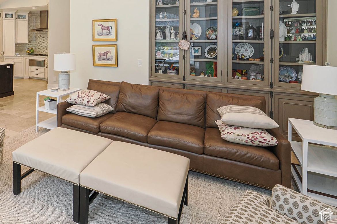 106 Inch Real Brown Leather Couch