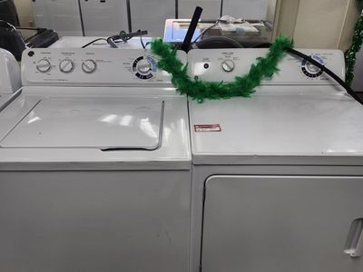 GREAT GE TOPLOAD WASHER AND ELECTRIC DRYER SET! W-WARRANTY