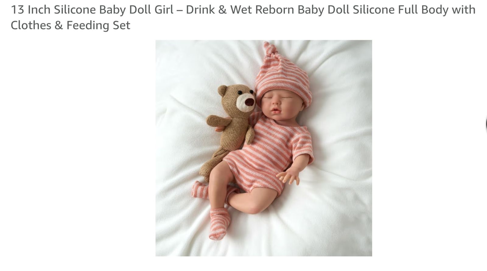 NEW LIFELIKE SILICONE BABY DOLL