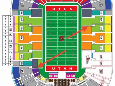 Utah Utes Full Season 2 Tickets on Aisle