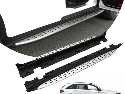2016-2022 Mercedes Benz GLC 300 X253 Silver Running Boards