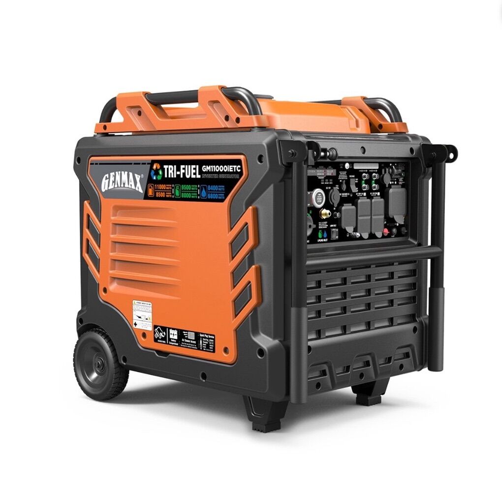 $788 LESS THAN SAM'S CLUB! BRAND NEW IN BOX- GENMAX GM11000iET 11000W Tri-Fuel Generator WITH FREE DELIVERY