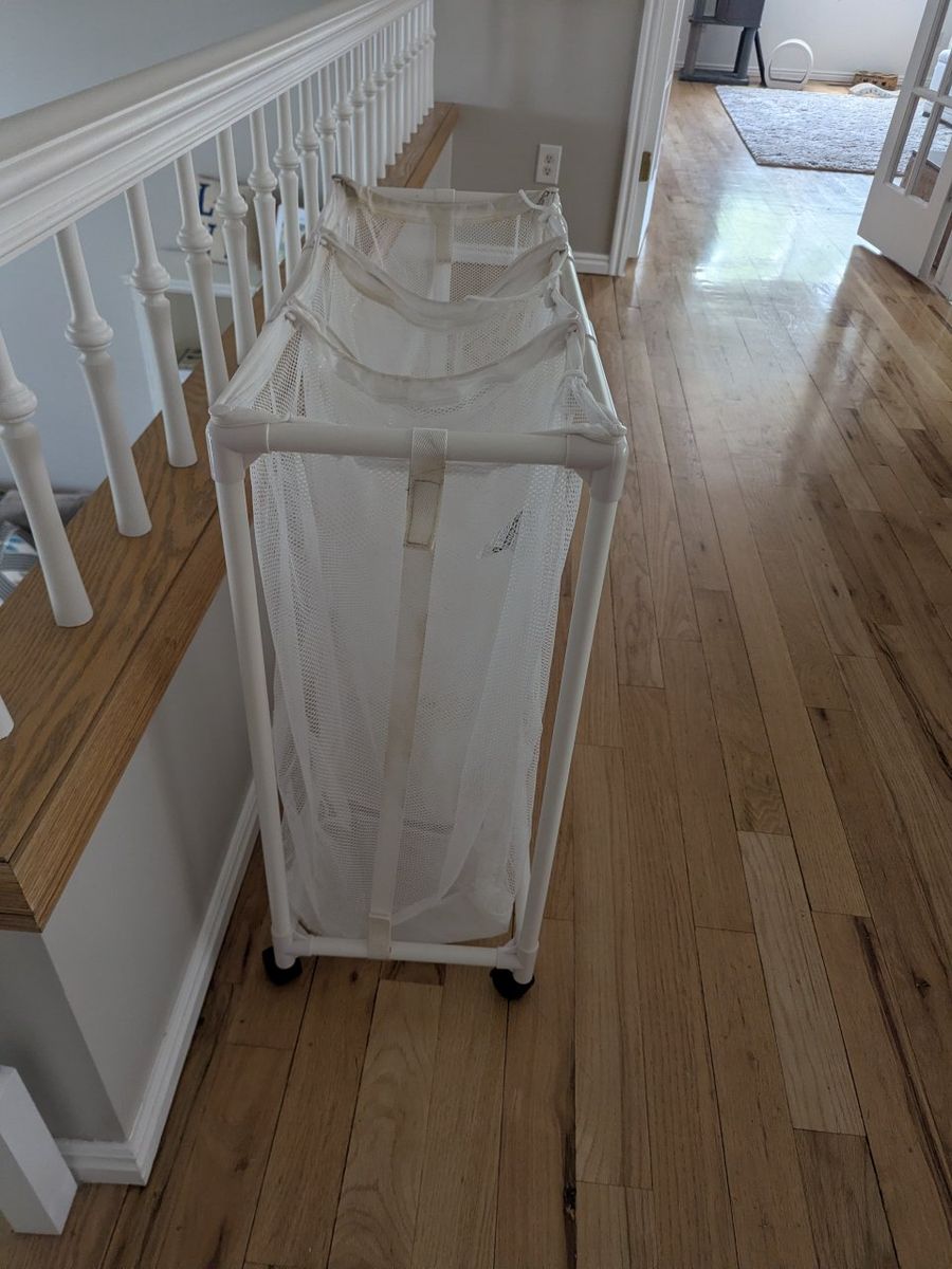 Three bin clothes hamper