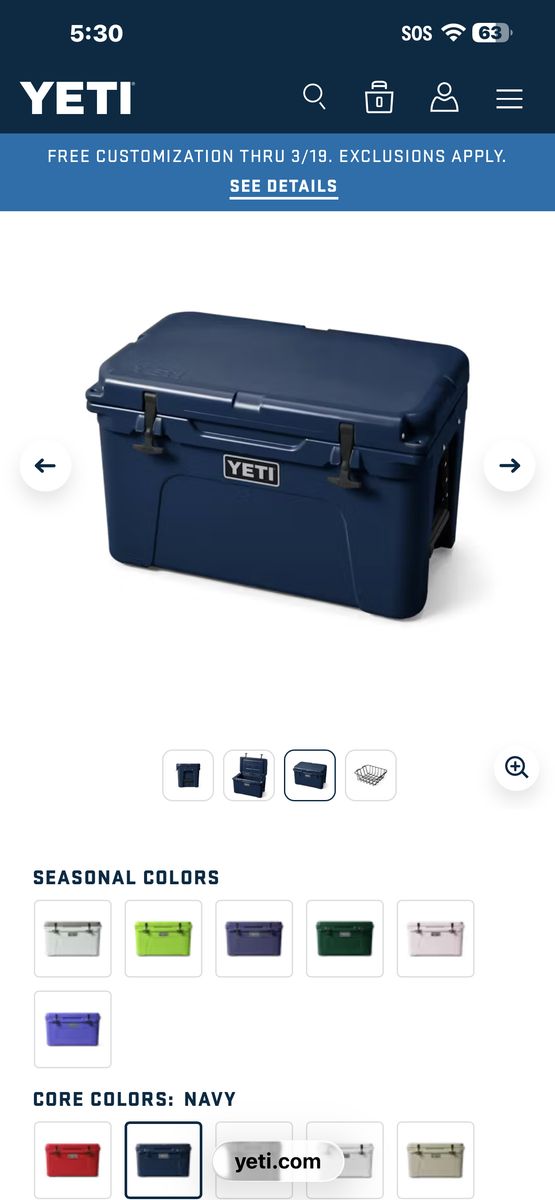 Yeti 45 Hard Cooler