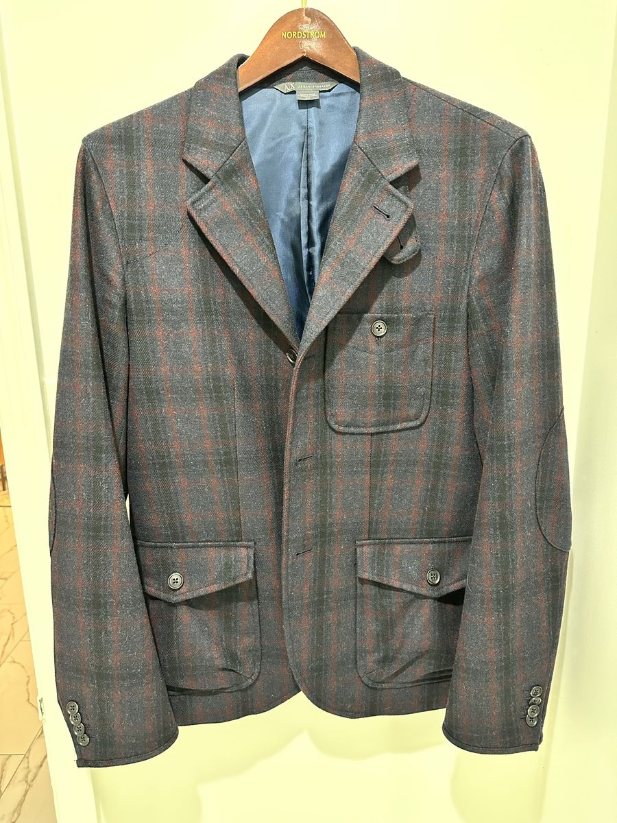 Armani Exchange (A|X) Plaid Sport Coat / Blazer –