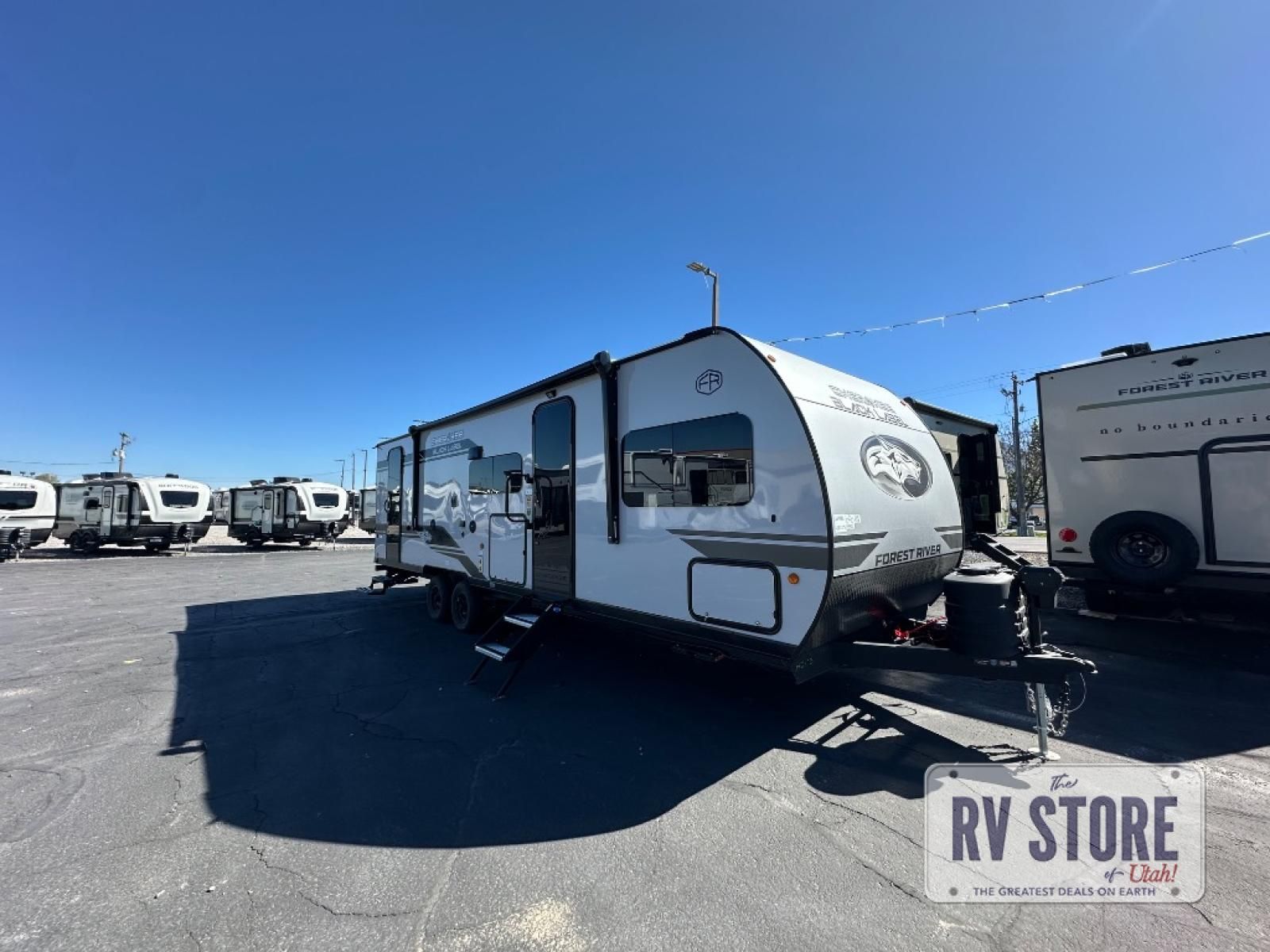 2026 Forest River RV Cherokee Grey Wolf Black Label 26DBHBL Travel Trailer Bunkhouse|Front Bedroom|Outdoor Kitchen|Two
