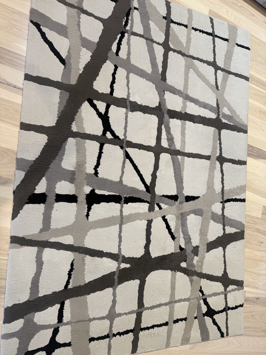 Dorian Rugs Yotta Multi Abstract Grid Area Rug 63" x 90"’