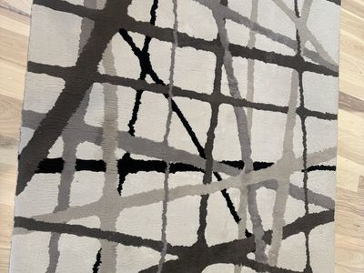 Dorian Rugs Yotta Multi Abstract Grid Area Rug 63" x 90"’