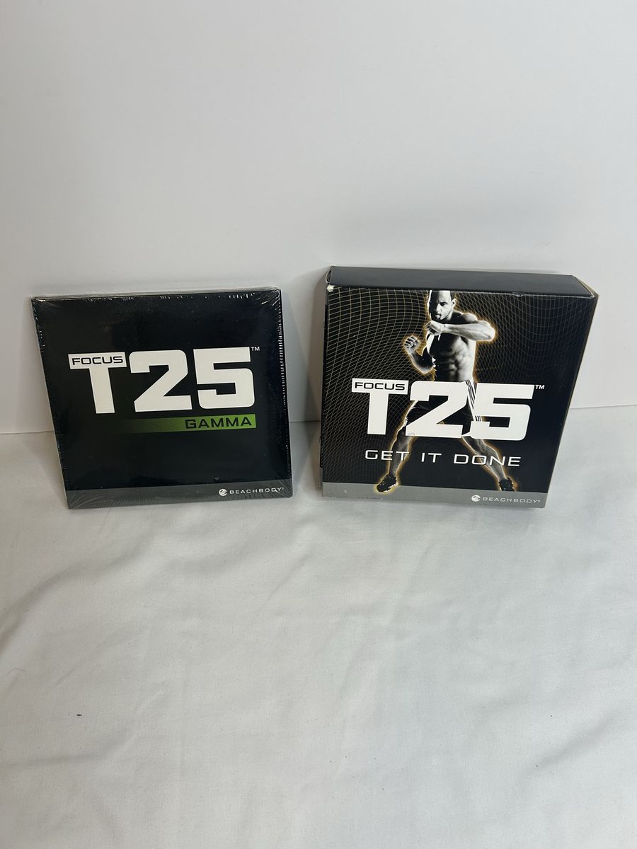 Beachbody Focus T25 Gamma Cycle & Get It Done Workout DVD Sets