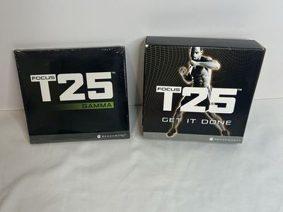 Beachbody Focus T25 Gamma Cycle & Get It Done Workout DVD Sets