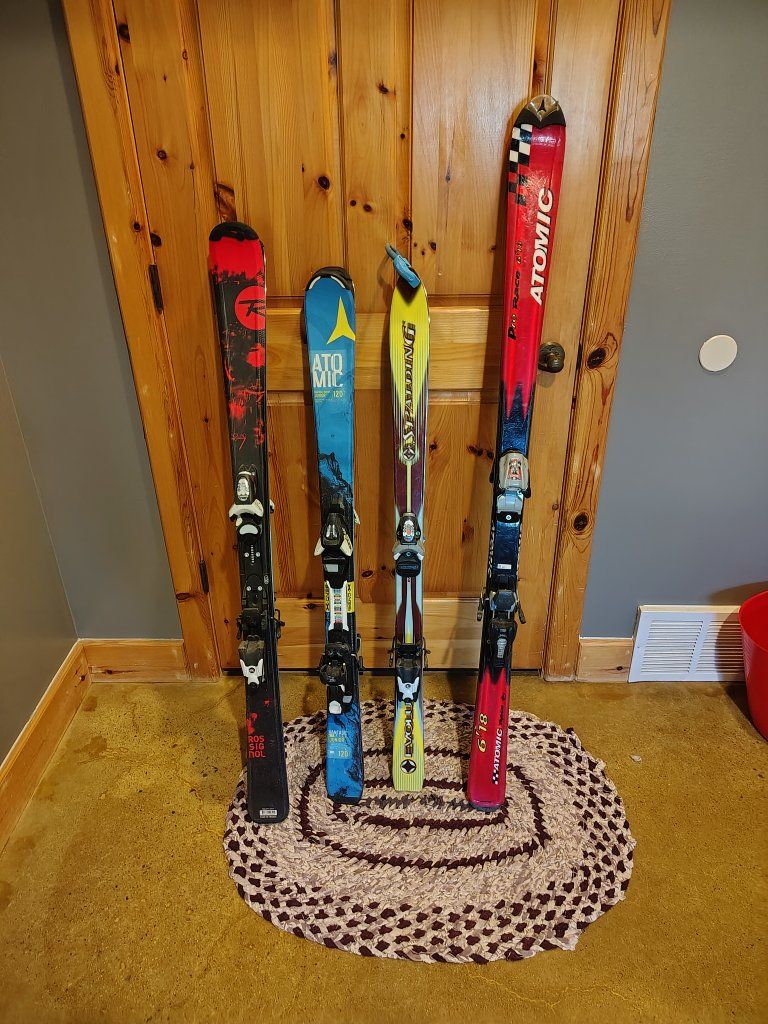 Assorted Kids Downhill Skis - Atomic, Rossignol, Spalding