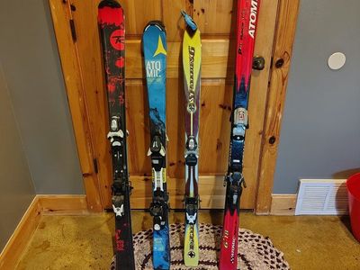 Assorted Kids Downhill Skis - Atomic, Rossignol, Spalding
