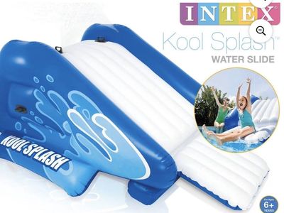 Intex Kool Splash Inflatable Water Slide - 10ft 11in x 6ft 9in x 3ft 10in for Ages 6+