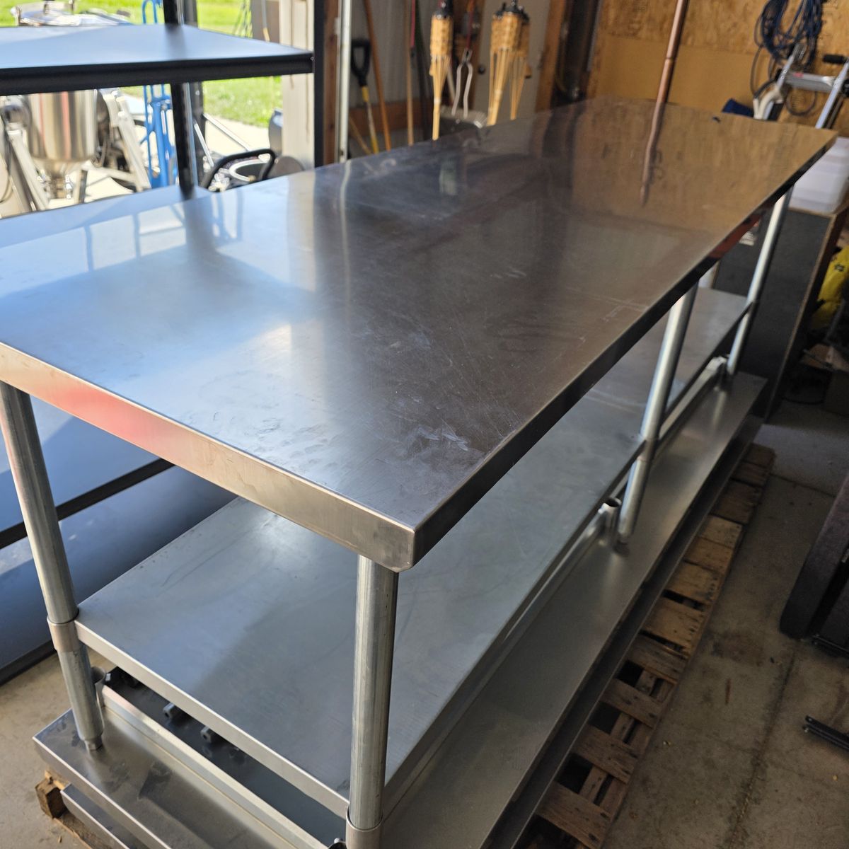 Stainless Steel Table Commercial Use 96' (8 ft) x 30" 