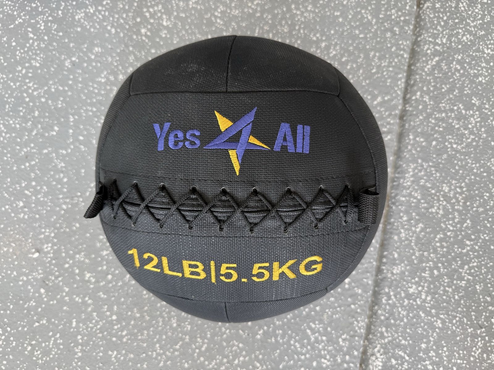 Yes4All 12LB (5.5KG) Wall Ball Medicine Ball for Fitness, Cross-Training, Core Workouts