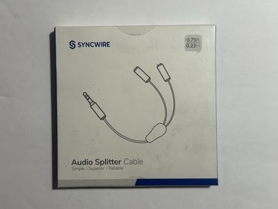 NEW SYNCWIRE 3.5mm Audio Splitter Cable (SW-SC024)