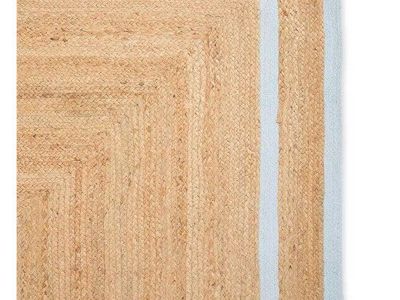 Serena & Lily Jute Double Border Rug 3.5'x9' in Ivory - New