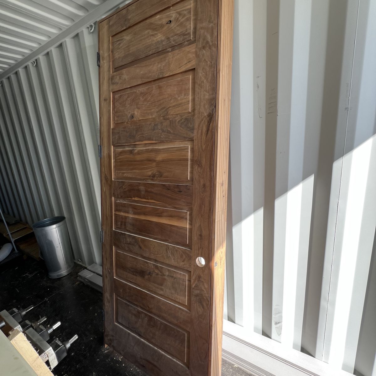 Custom Rustic Walnut 8' Interior  Door