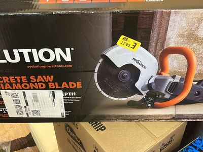 Evolution 230 DCT 9" Concrete Saw with Diamond Blade - New, 3-1/2" Cut Depth, 15A Motor
